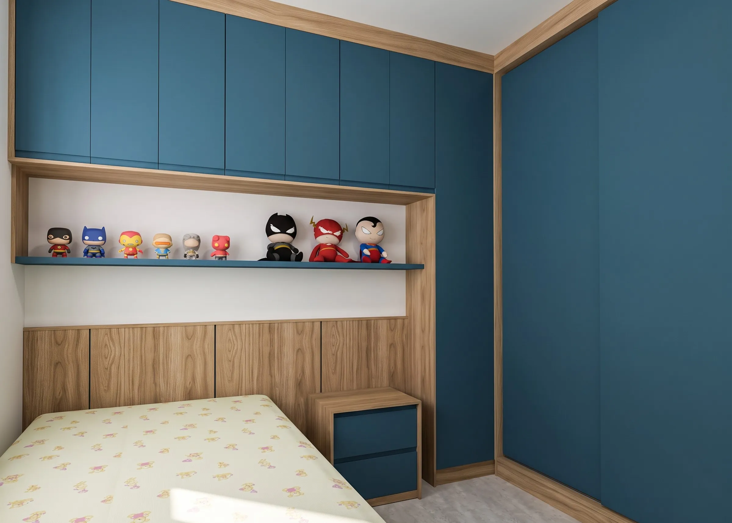 Render de quarto infantil planejado